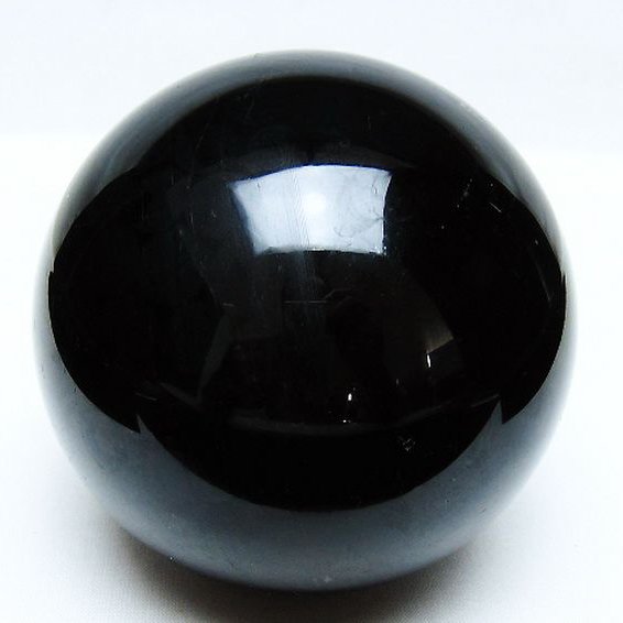 1.2Kg モリオン 純天然 黒水晶 丸玉 94mm [t572-11585]