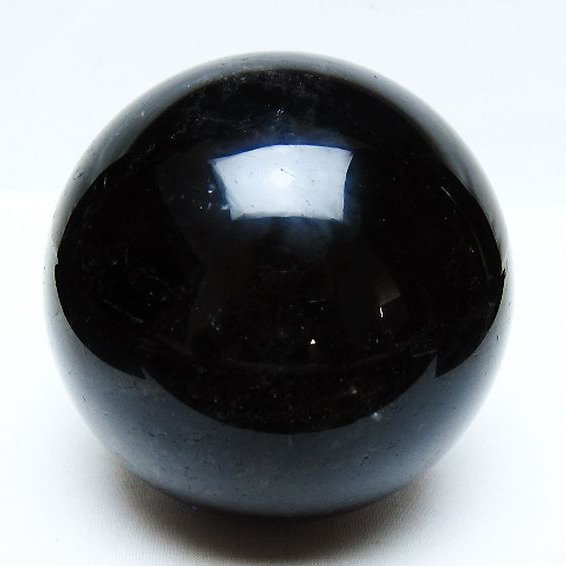 1.5Kg モリオン 純天然 黒水晶 丸玉 105mm [t572-11593]