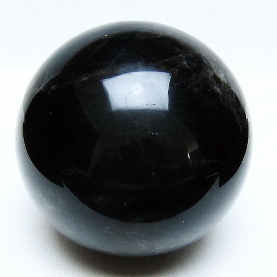 1.5Kg モリオン 純天然 黒水晶 丸玉 105mm [t572-11610]