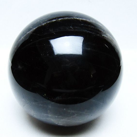 1.7Kg モリオン 純天然 黒水晶 丸玉 110mm [t572-11660]