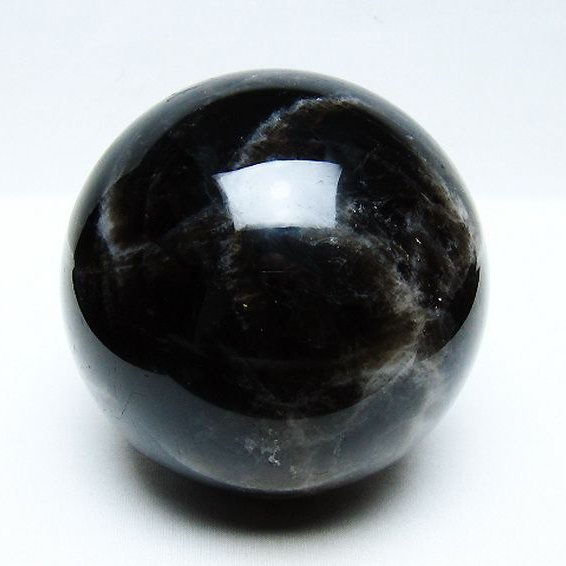 1.7Kg モリオン 純天然 黒水晶 丸玉 110mm [t572-11662]
