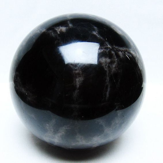 2.7Kg モリオン 純天然 黒水晶 丸玉 130mm [t572-11672]