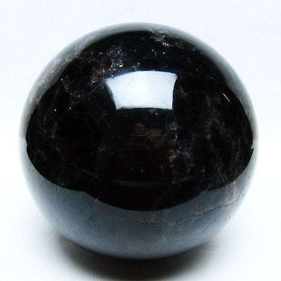 2.5Kg モリオン 純天然 黒水晶 丸玉 125mm [t572-11677]