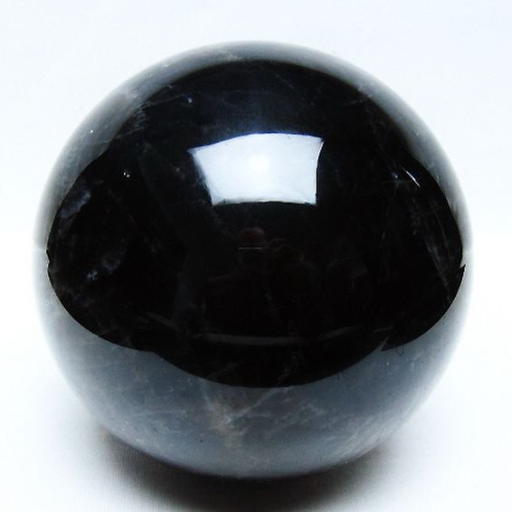 2Kg モリオン 純天然 黒水晶 丸玉 117mm [t572-11680]