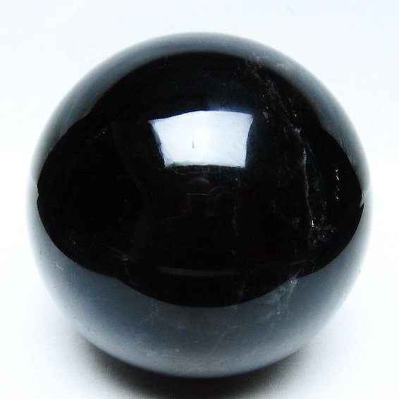 1.6Kg モリオン 純天然 黒水晶 丸玉 110mm [t572-11686]