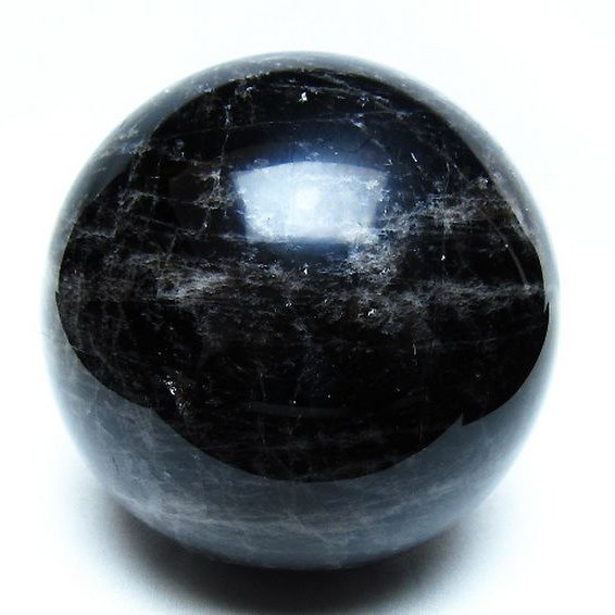 1.8Kg モリオン 純天然 黒水晶 丸玉 113mm [t572-11808]