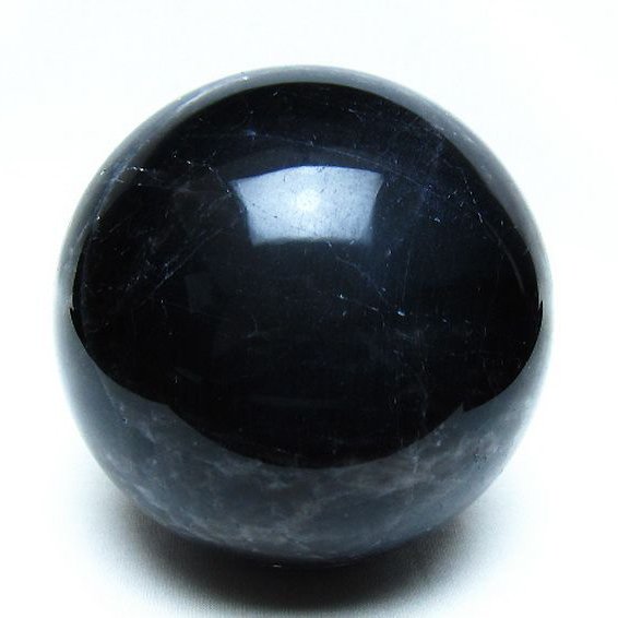 1.5Kg モリオン 純天然 黒水晶 丸玉 107mm [t572-11824]