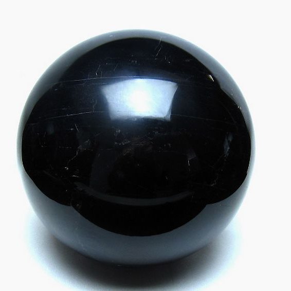 10.4Kg モリオン 純天然 黒水晶 丸玉 200mm [t572-11904]
