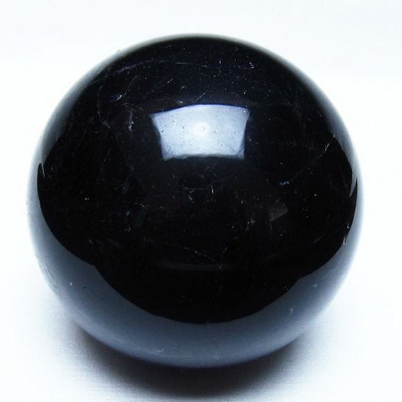 モリオン 純天然 黒水晶 丸玉 87mm [t572-11924]