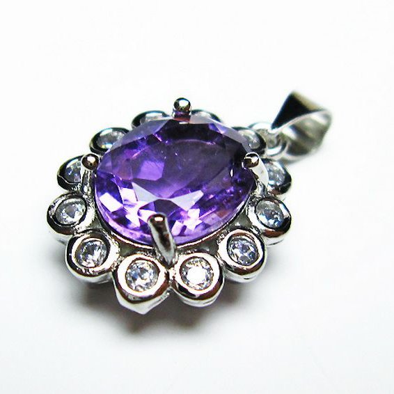 アメジスト ペンダント [T576-2087]