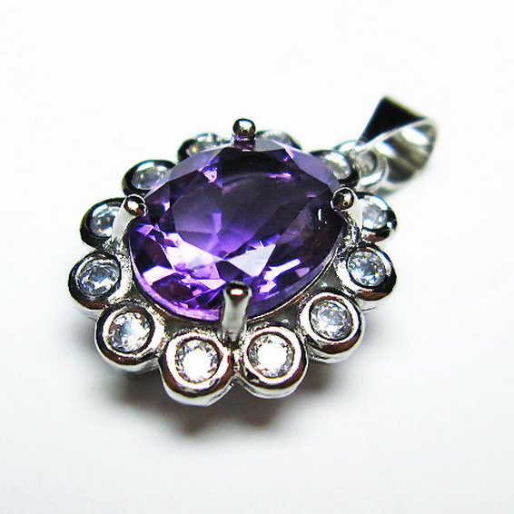 アメジスト ペンダント [T576-2089]