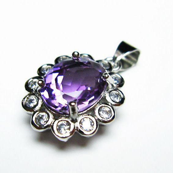 アメジスト ペンダント [T576-2102]