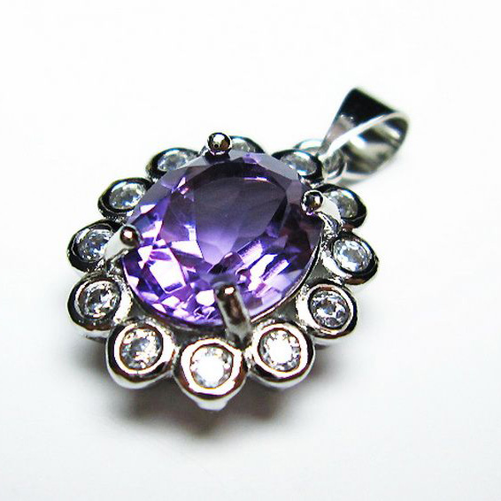 アメジスト ペンダント [T576-2121]