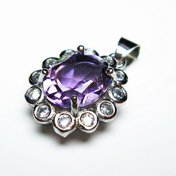 アメジスト ペンダント [T576-2129]