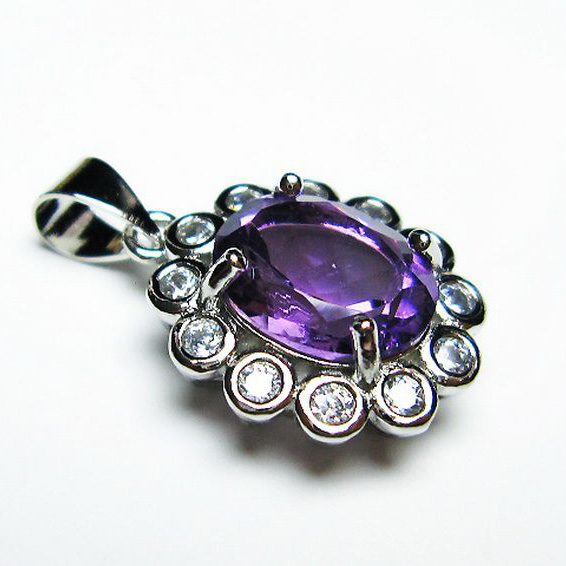 アメジスト ペンダント [T576-2131]