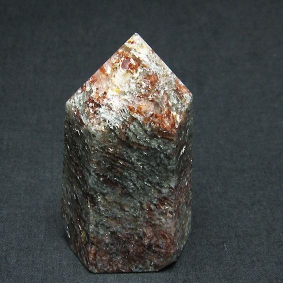 ガーデンクォーツ（庭園水晶）ファントム 六角柱[T577-4320]