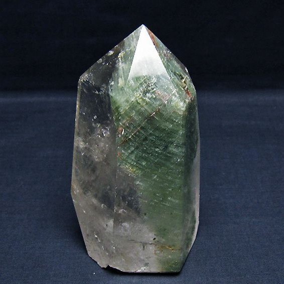 グリーンファントム水晶 六角柱[T577-4546]