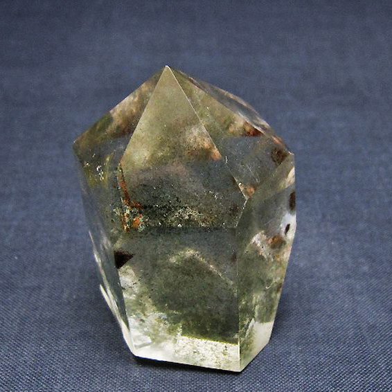 グリーンファントム水晶 六角柱[T577-4704]