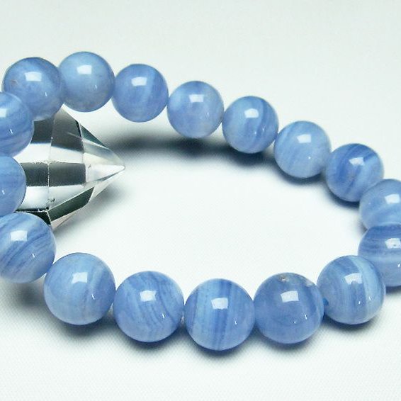 ブルーレースアゲート ブレスレット 12mm [T58-6592]