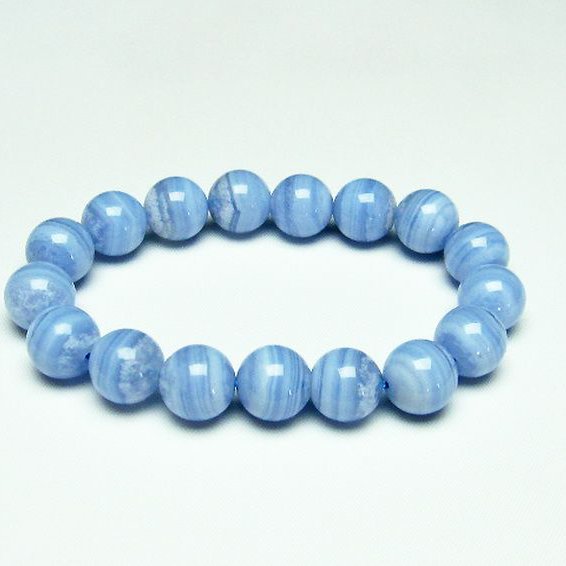 ブルーレースアゲート ブレスレット 12mm [T58-6593]