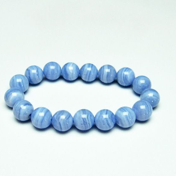 ブルーレースアゲート ブレスレット 12mm [T58-6603]