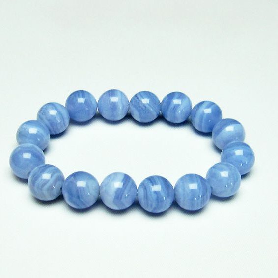 ブルーレースアゲート ブレスレット 12mm [T58-6606]