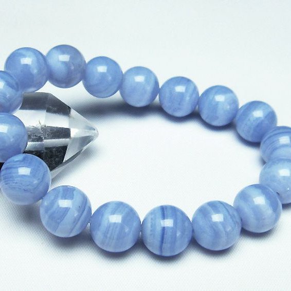 ブルーレースアゲート ブレスレット 12mm [t58-7075]