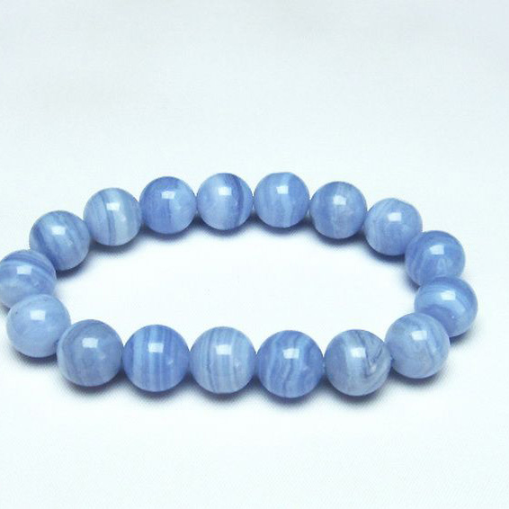 ブルーレースアゲート ブレスレット 12mm [T58-7079]