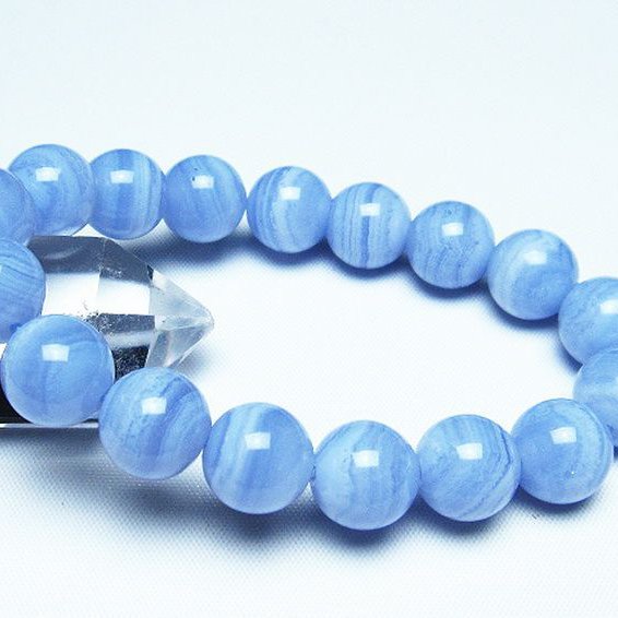 ブルーレースアゲート ブレスレット 12mm [t58-7156]
