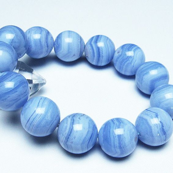 ブルーレースアゲート ブレスレット 18mm [t58-7170]