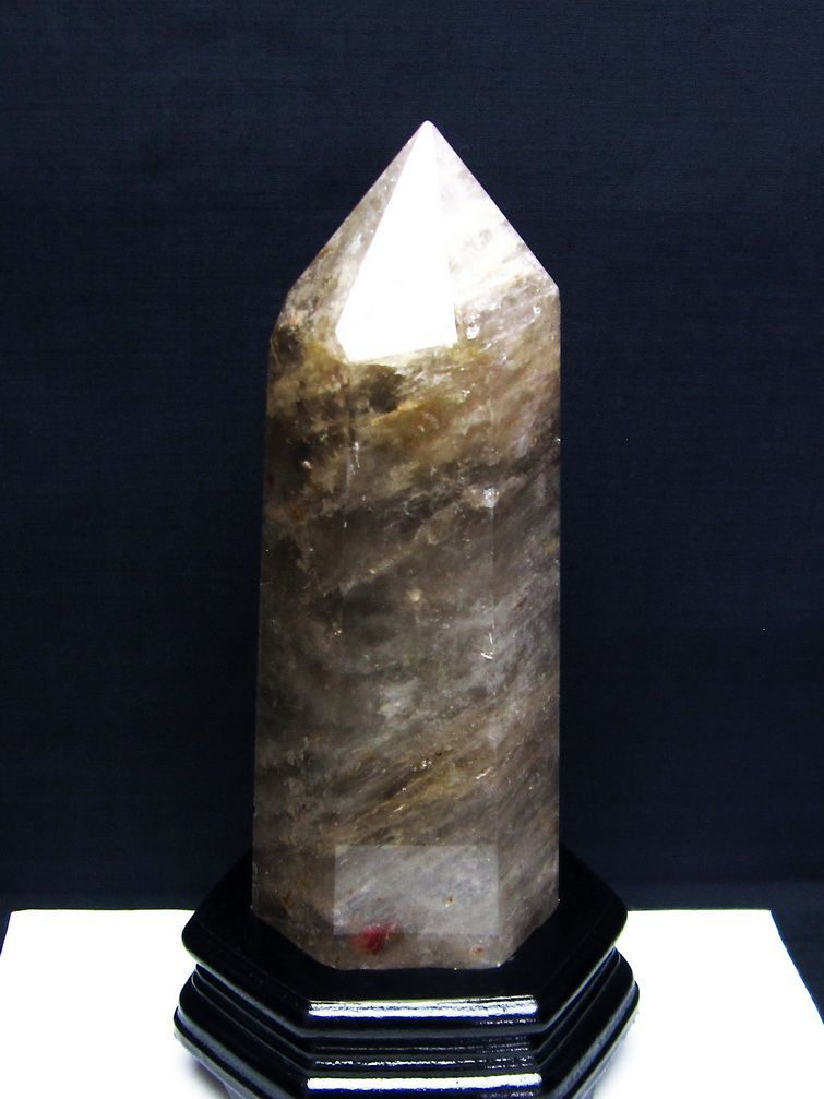 1.7Kg ライトニング水晶 六角柱 [t581-5591]