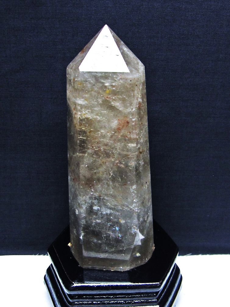 ライトニング水晶 六角柱 [t581-5674]