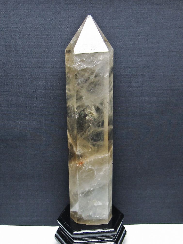 1.4Kg ライトニング水晶 六角柱 [t581-5993]