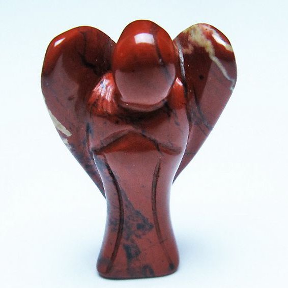 赤アゲート天使 置物[T585-2498]