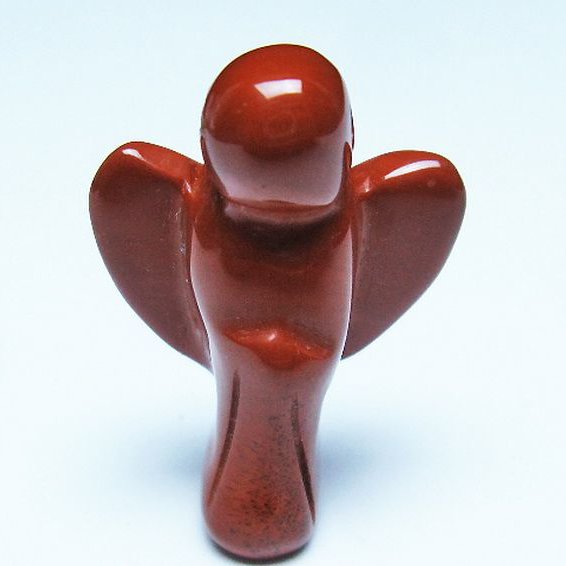 赤アゲート天使 置物[T585-2545]