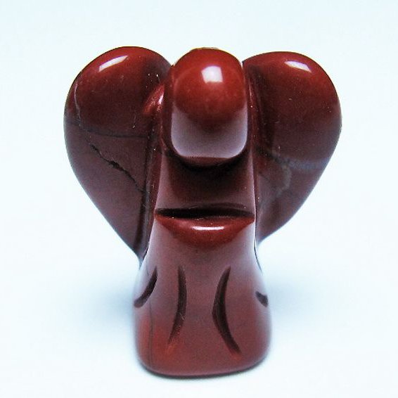 赤アゲート天使 置物[T585-2567]