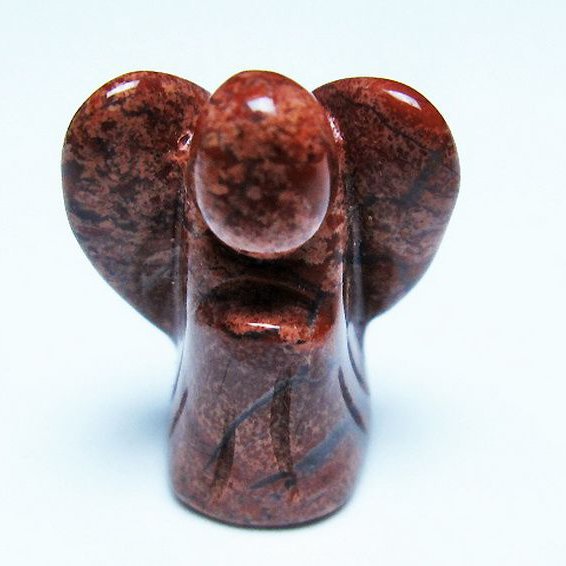 赤アゲート天使 置物[T585-2576]