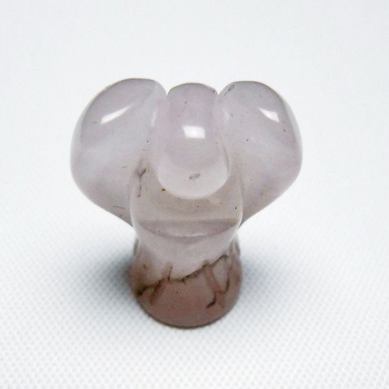 ローズクォーツ天使 置物[T585-2642]