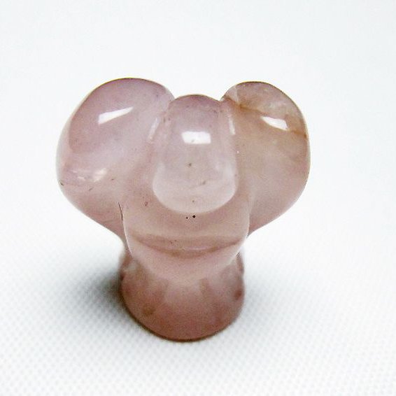 ローズクォーツ天使 置物[T585-2643]
