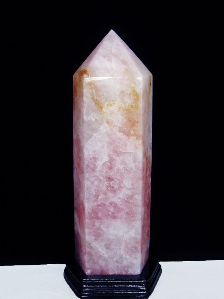 ★ご予約品 ご注文から3ヵ月後の発送予定 ty★ 17.3Kg ローズクォーツ 六角柱 同梱不可 [T59-1028]