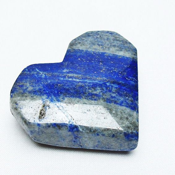 ラピスラズリ ハート 置物[T593-1395]