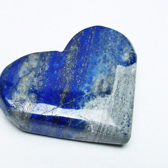 ラピスラズリ ハート 置物[T593-1416]