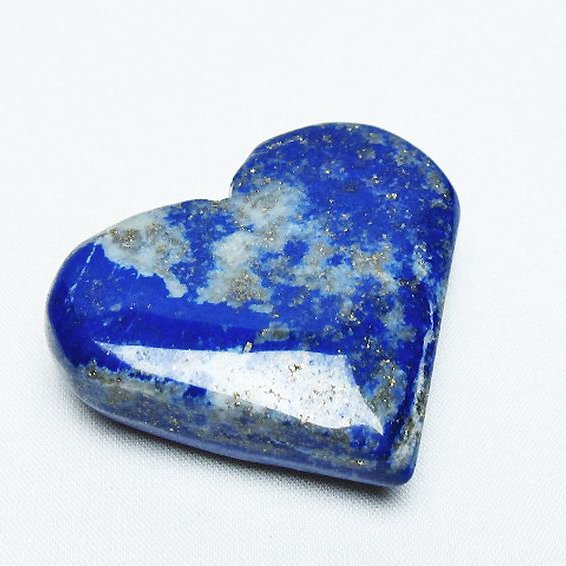 ラピスラズリ ハート 置物[T593-1435]