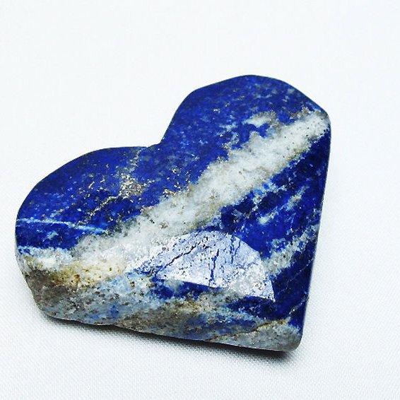 ラピスラズリ ハート 置物[T593-1452]