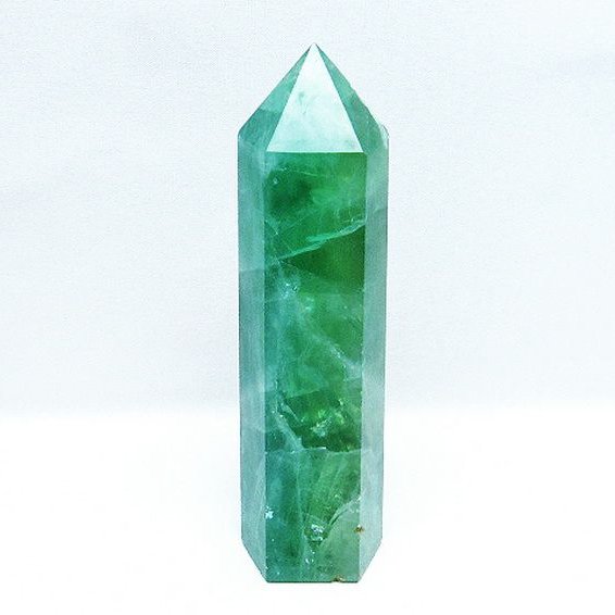 フローライトファントム 六角柱[T594-2384]