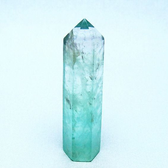 フローライト 六角柱 [t594-3459]