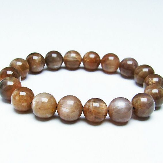 オレンジムーンストーン  ブレスレット 11mm [T597-3567]