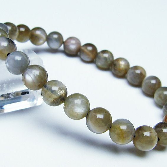 オレンジムーンストーン ブレスレット 8mm [T597-3701]