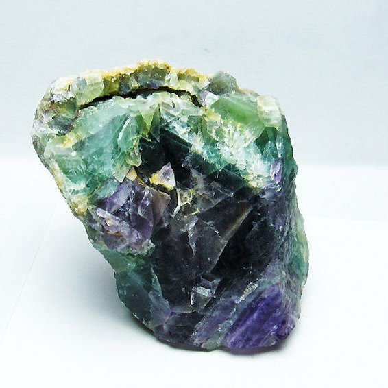 3.3Kg エンジェルフェザー フローライト 原石[T599-2507]