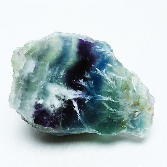 エンジェルフェザー フローライト 原石[T599-2584]